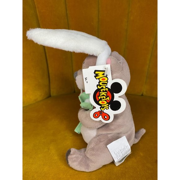 DISNEY EASTER BUNNY GOPHER - Mini Bean Bag 7" - NWT - Gopher Plush Mouseketoys - Picture 4 of 7